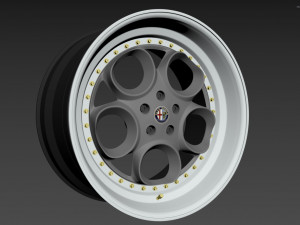 Alfa Romeo custom wheel 3D Model
