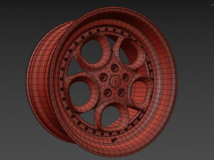 Alfa Romeo custom wheel 3D Model