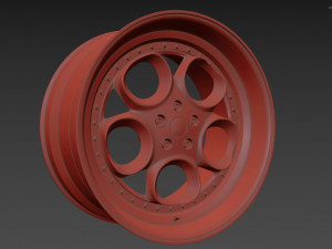 Alfa Romeo custom wheel 3D Model
