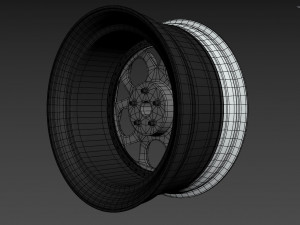 Alfa Romeo custom wheel 3D Model