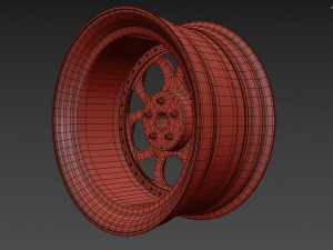 Alfa Romeo custom wheel 3D Model