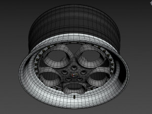 Alfa Romeo custom wheel 3D Model