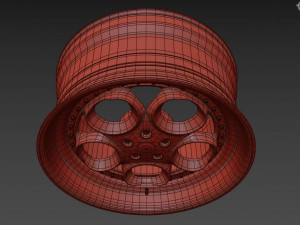 Alfa Romeo custom wheel 3D Model