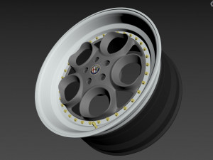Alfa Romeo custom wheel 3D Model