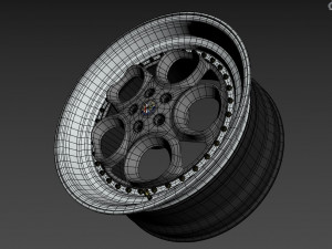 Alfa Romeo custom wheel 3D Model