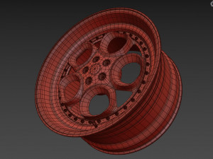 Alfa Romeo custom wheel 3D Model
