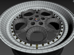 Alfa Romeo custom wheel 3D Model