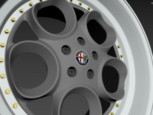 Alfa Romeo custom wheel 3D Model