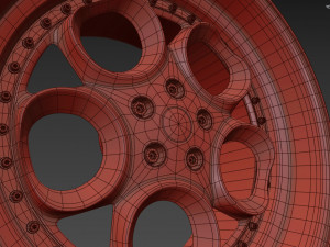 Alfa Romeo custom wheel 3D Model