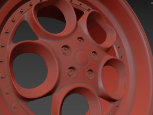 Alfa Romeo custom wheel 3D Model