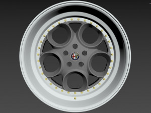 Alfa Romeo custom wheel 3D Model