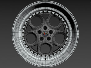 Alfa Romeo custom wheel 3D Model