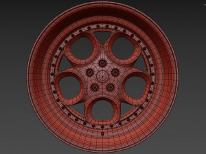 Alfa Romeo custom wheel 3D Model