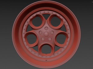 Alfa Romeo custom wheel 3D Model
