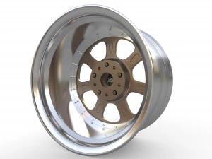 BBS Bugatti costom wheel and stock wheel 3D Model