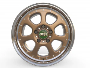 BBS Bugatti costom wheel and stock wheel 3D Model
