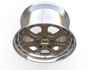 BBS Bugatti costom wheel and stock wheel 3D Модель