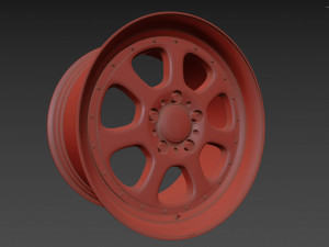 BBS Bugatti costom wheel and stock wheel 3D Модель