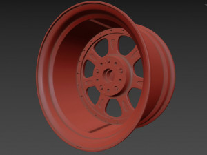 BBS Bugatti costom wheel and stock wheel 3D Модель