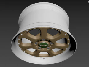 BBS Bugatti costom wheel and stock wheel 3D Model