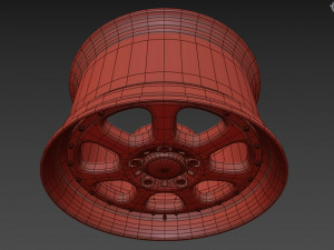 BBS Bugatti costom wheel and stock wheel 3D Модель