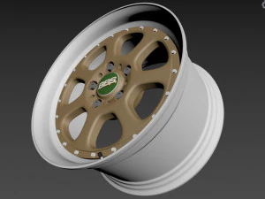 BBS Bugatti costom wheel and stock wheel 3D Model