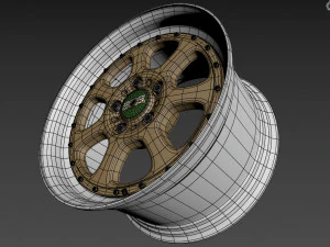 BBS Bugatti costom wheel and stock wheel 3D Model