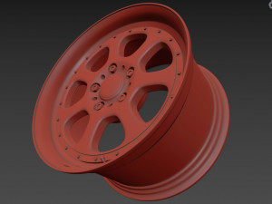 BBS Bugatti costom wheel and stock wheel 3D Модель