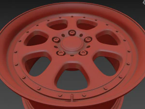 BBS Bugatti costom wheel and stock wheel 3D Model
