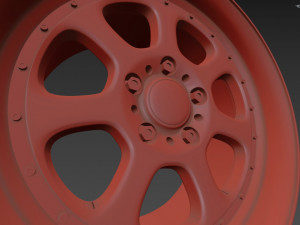 BBS Bugatti costom wheel and stock wheel 3D Модель