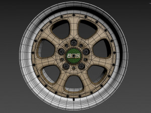 BBS Bugatti costom wheel and stock wheel 3D Модель