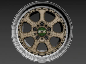 BBS Bugatti costom wheel and stock wheel 3D Model