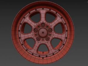 BBS Bugatti costom wheel and stock wheel 3D Model