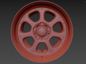 BBS Bugatti costom wheel and stock wheel 3D Модель