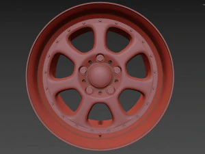 BBS Bugatti costom wheel and stock wheel 3D Model