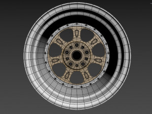 BBS Bugatti costom wheel and stock wheel 3D Модель