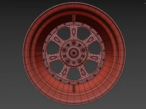 BBS Bugatti costom wheel and stock wheel 3D Model