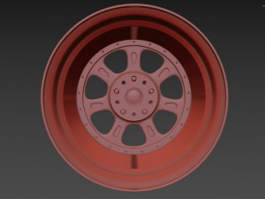 BBS Bugatti costom wheel and stock wheel 3D Модель