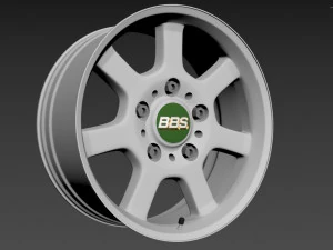 BBS Bugatti costom wheel and stock wheel 3D Model