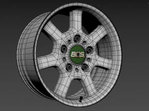 BBS Bugatti costom wheel and stock wheel 3D Model
