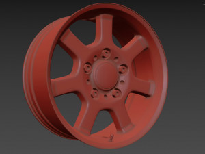 BBS Bugatti costom wheel and stock wheel 3D Модель