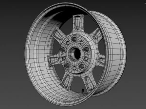 BBS Bugatti costom wheel and stock wheel 3D Model