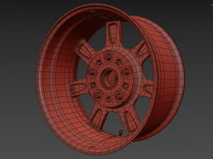 BBS Bugatti costom wheel and stock wheel 3D Model