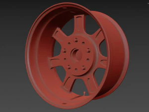 BBS Bugatti costom wheel and stock wheel 3D Model