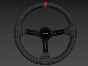 MOMO Steering Wheel 3D Model