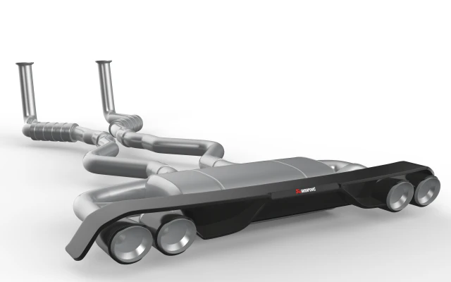 Akrapovic Exhaust System 3D Model .c4d .max .obj .3ds .fbx .stl .blend 