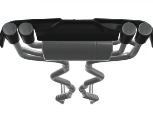 Akrapovic Exhaust System 3D Model