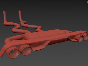 Akrapovic Exhaust System 3D-Modell