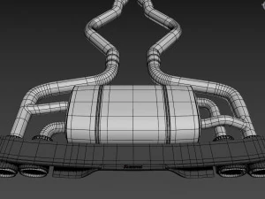 Akrapovic Exhaust System 3D Model