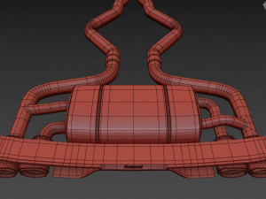 Akrapovic Exhaust System 3D-Modell